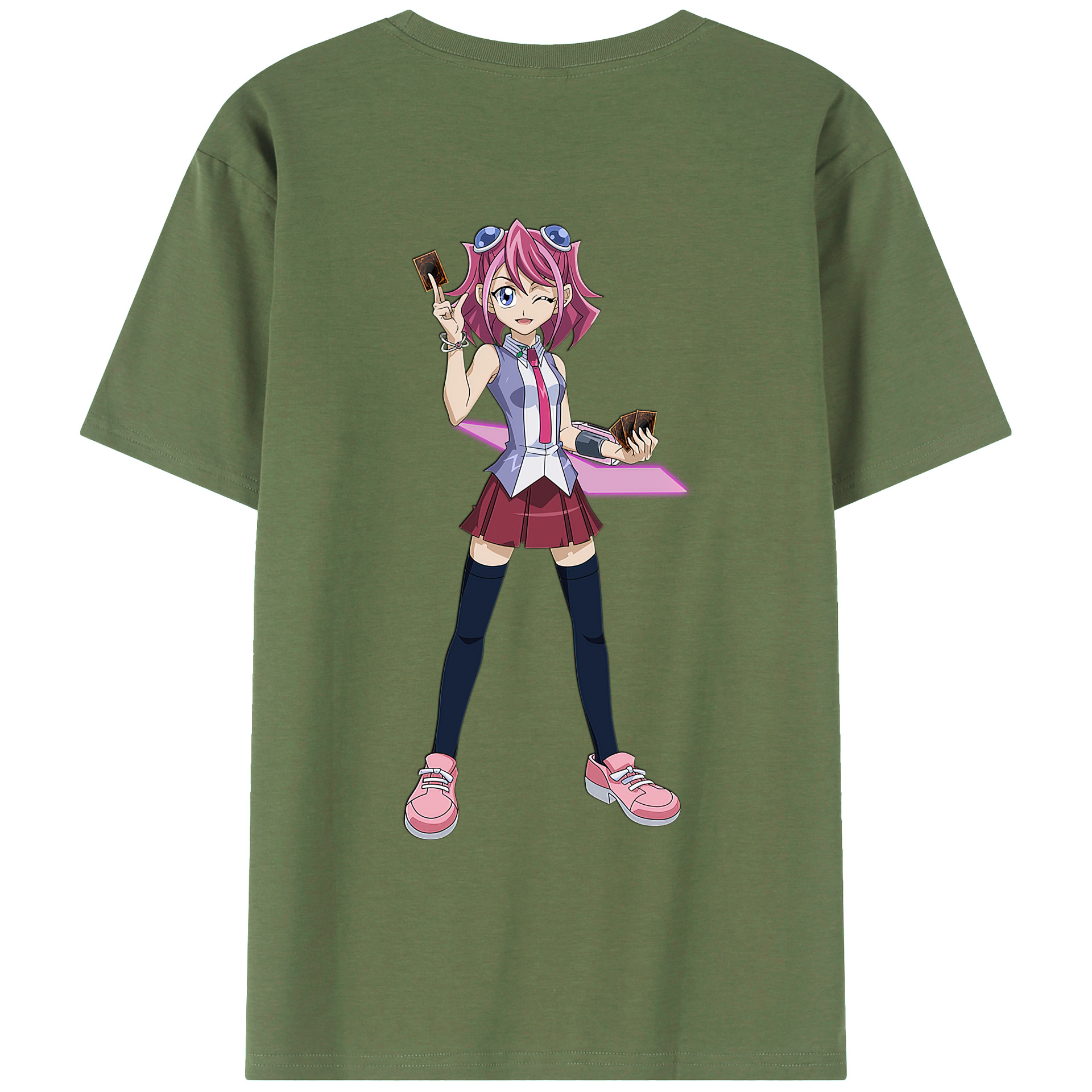 （画像用） 遊☆戯☆王 Yu-Gi-Oh! 綿100％ メンズ半袖Tシャツ（バックプリント） 通気性
